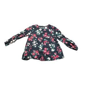 Carter's Black Floral Blouse